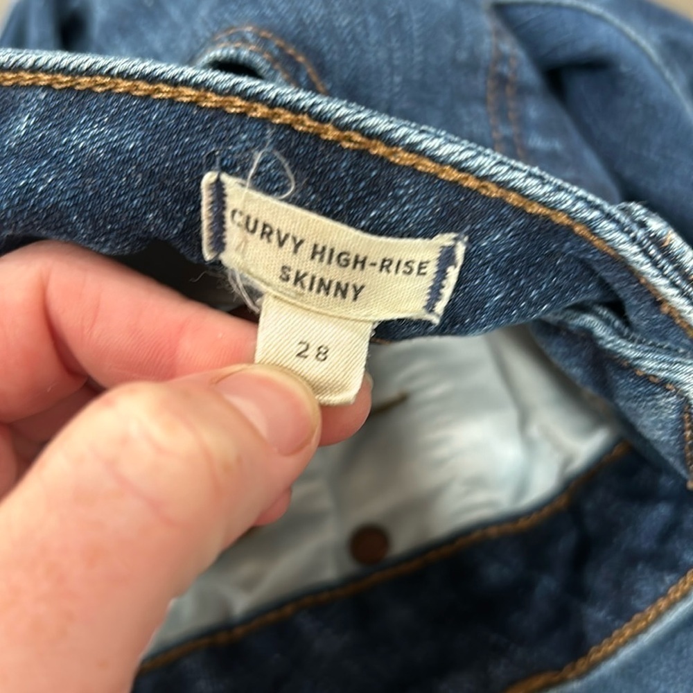 Madewell Curvy High-Rise Skinny Jeans in Seville Wash Size 28 - Picture 9 of 9